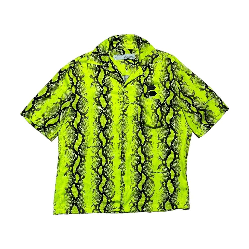 Off-White Python Snake Printed Relaxed Button Down - image 1